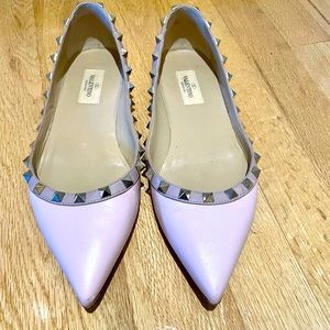 Valentino rockstud ballerina flats